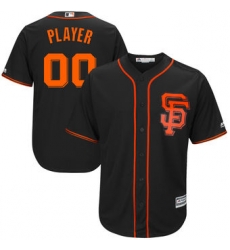 Men Women Youth All Size San Francisco Giants Majestic Black Alternate 2017 Cool Base Custom Jersey 3