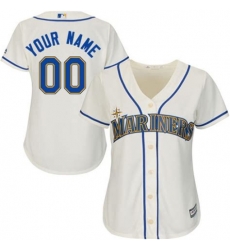 Men Women Youth All Size Seattle Mariners Custom Cool Base Jersey White