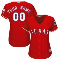 Men Women Youth All Size Texas Rangers Cool Base Custom Jersey Red