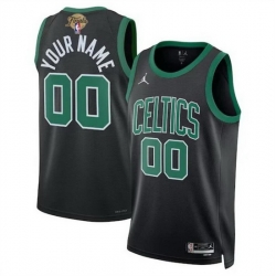 Men Boston Celtics Active Player Custom Black 2024 Finals Statement Edition Stitched Basketball Jersey