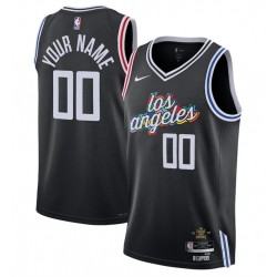 Men Women Youth Los Angeles Clippers Active Player Custom 2022 23 Black City Edition Stitched Jersey