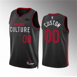 Men Women youth Miami Heat Active Player Custom Black 2023 24 City Edition Stitched Basketball Jersey