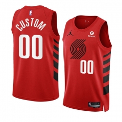 Men Women Youth Toddler Portland Trail Blazers Active Player Custom 2022 23 Red Statement Edition Swingman Stitched Basketball Jersey