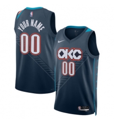 Oklahoma City Thunder Nike Unisex 2025 2026 City Edition Swingman Custom Jersey Blue