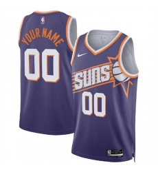 Men Women youth Phoenix Suns Active Player Custom Purple Icon Edition Stitched Basketball Jersey