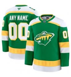 Men Women Youth Minnesota Wild Fanatics Green Alternate Premium Custom Jersey Men Women Youth Minnesota Wild Fanatics Green Alternate Premium Custom Jersey