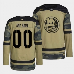 Men New York Islanders Active Player Custom 2022 Camo Military Appreciation Night Stitched jersey