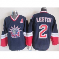 New York Rangers Customized Navy Blue CCM Statue of Liberty Stitched NHL Jersey