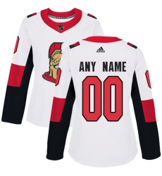 Men Women Youth Toddler White Jersey - Customized Adidas Ottawa Senators Away  II