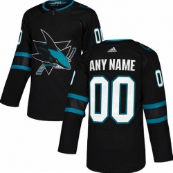 Men Women Youth Toddler San Jose Sharks Custom NHL Stitched Jersey Black
