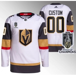 Men Women Youth Vegas Golden Knights Active Player Custom White 2023 Stanley Cup Champions Stitched Jersey
