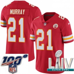 2020 Super Bowl LIV Men Nike Kansas City Chiefs #21 Eric Murray Red Team Color Vapor Untouchable Limited Player NFL Jersey