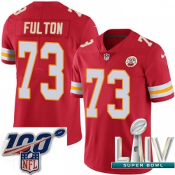 2020 Super Bowl LIV Youth Nike Kansas City Chiefs #73 Zach Fulton Red Team Color Vapor Untouchable Limited Player NFL Jersey