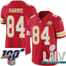2020 Super Bowl LIV Youth Nike Kansas City Chiefs #84 Demetrius Harris Red Team Color Vapor Untouchable Limited Player NFL Jersey