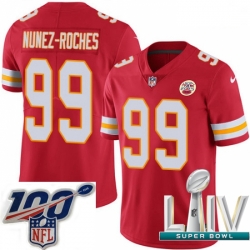 2020 Super Bowl LIV Youth Nike Kansas City Chiefs #99 Rakeem Nunez-Roches Red Team Color Vapor Untouchable Limited Player NFL Jersey