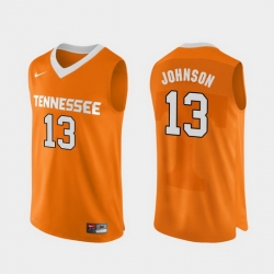 Men Tennessee Volunteers Jalen Johnson Orange Authentic Performace College Basketball Jersey