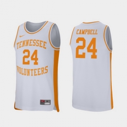 Men Tennessee Volunteers Lucas Campbell White Retro Performance College Basketball Jersey
