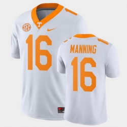 Men Tennessee Volunteers Peyton Manning Game White College Football Jersey