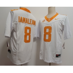 Tennessee Volunteers #8 Nico Iamaleava White  F U S E Jersey