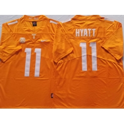 Tennessee Volunteers Orange #11 Jalin Hyatt Stitched NCAA Jersey