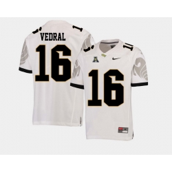Men Ucf Knights Noah Vedral White College Football Aac Jersey