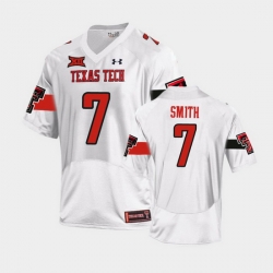 Men Texas Tech Red Raiders Donovan Smith Replica White Football Team Jersey