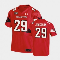 Men Texas Tech Red Raiders Kendell Jimerson Replica Red Football Team Jersey