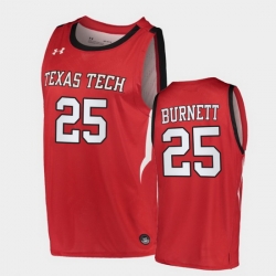 Men Texas Tech Red Raiders Nimari Burnett Alternate Red Basketball 2020 21 Jersey