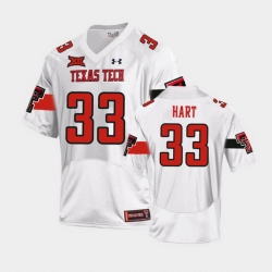 Men Texas Tech Red Raiders Ronnie Hart Replica White Football Team Jersey
