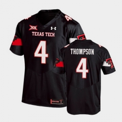Men Texas Tech Red Raiders Sarodorick Thompson Replica Black Football Team Jersey