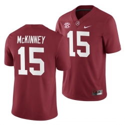 Alabama Crimson Tide Xavier McKinney Crimson 2019 Home Game Jersey NCAA Football