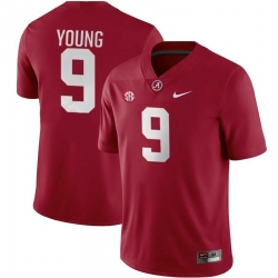 Men Alabama Crimson Tide 9 Bryce Young Red College Football Jersey