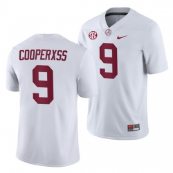 NCAA Football Alabama Crimson Tide Amari Cooper White 2019 Away History Player Jersey