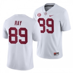 NCAA Football Alabama Crimson Tide LaBryan Ray White 2019 Away Game Jersey