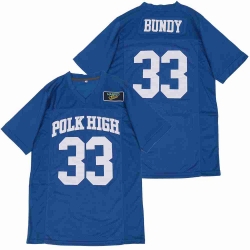 Men Al Bundy Polk High 33 Movie Football Jerse blue