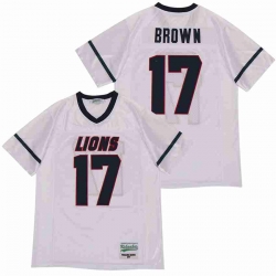 Men MARQUISE BROWN 17 HIGH SCHOOL FOOTBALL JERSEY white