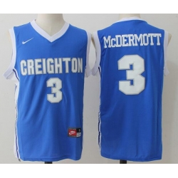 Mens Creighton Bluejays Blue Customized College Basketball Jersey