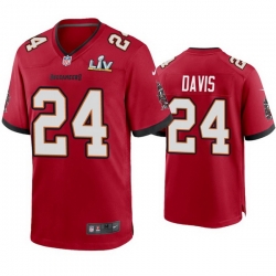 Men Carlton Davis Buccaneers Red Super Bowl Lv Game Jersey