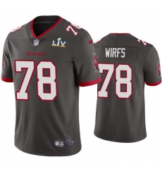 Men Tristan Wirfs Buccaneers Pewter Super Bowl Lv Vapor Limited Jersey