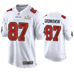 Rob Gronkowski Buccaneers White Super Bowl Lv Game Fashion Jersey
