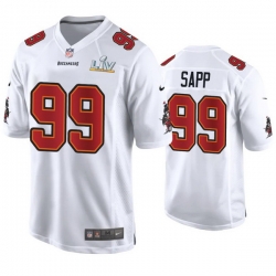 Warren Sapp Buccaneers White Super Bowl Lv Game Fashion Jersey