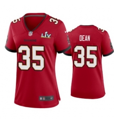 Women Jamel Dean Buccaneers Red Super Bowl Lv Game Jersey