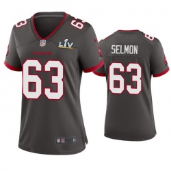 Women Lee Roy Selmon Buccaneers Pewter Super Bowl Lv Game Jersey