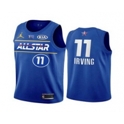 Men 2021 All Star 11 Kyrie Irving Blue Eastern Conference Stitched NBA Jersey
