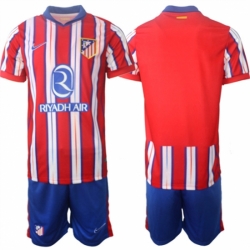 Men Atltico de Madrid Custom 2024 25 Red White Home Soccer Jersey Suit Men Atltico de Madrid Custom 2024 25 Red White Home Soccer Jersey Suit