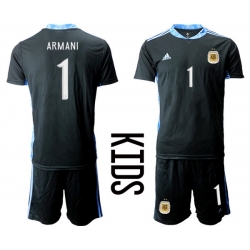 Kids Argentina Short Soccer Jerseys 002