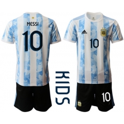 Kids Argentina Short Soccer Jerseys 028