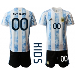 Kids Argentina Short Soccer Jerseys 034