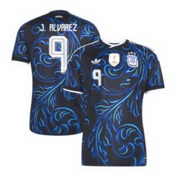 Youth 9Julian Alvarez Argentina National Team adidas 2026 Away Replica Jersey Black 2