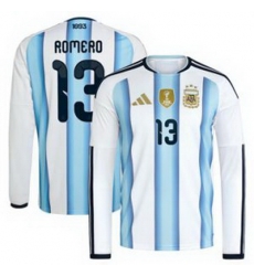 Men 13 Cristian Romero Argentina National Team World Cup  2